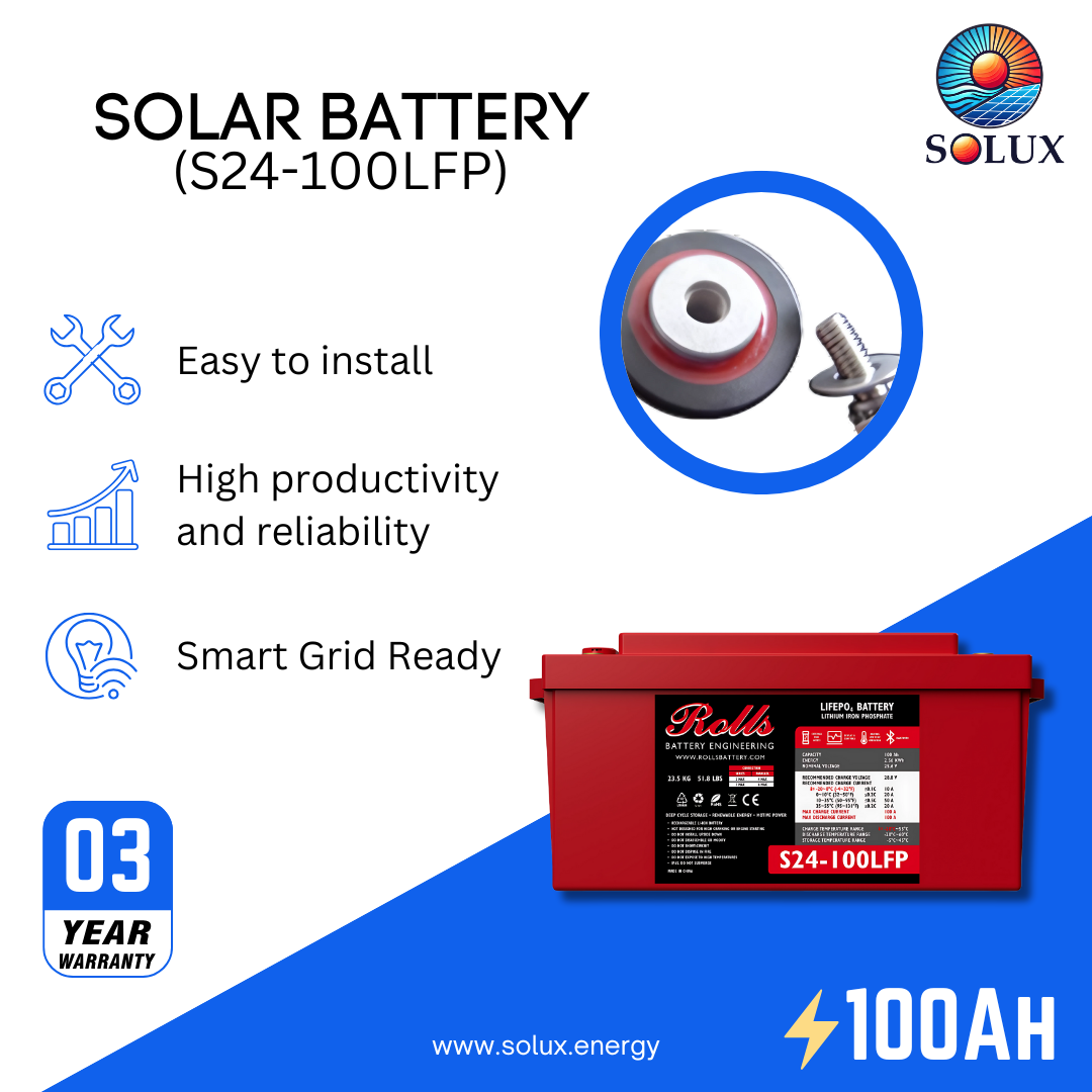 This is an image of Rolls Surrette S24-100LFP Lithium Batteries